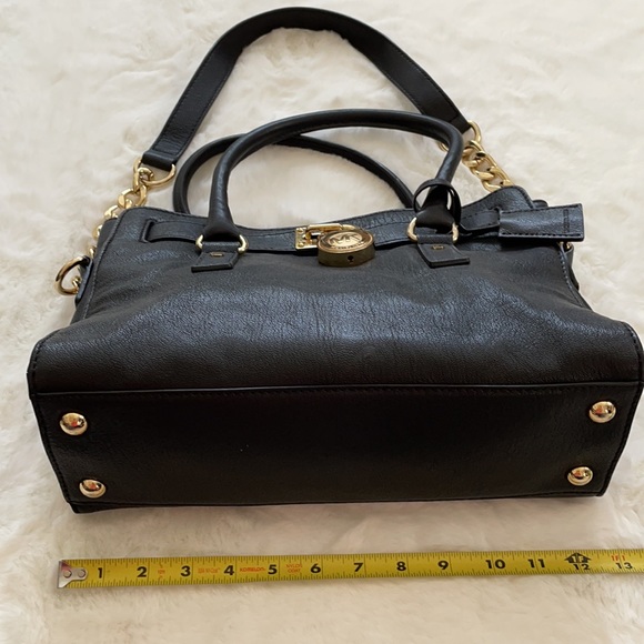 MICHAEL Michael Kors Black Leather Satchel - Picture 4 of 10